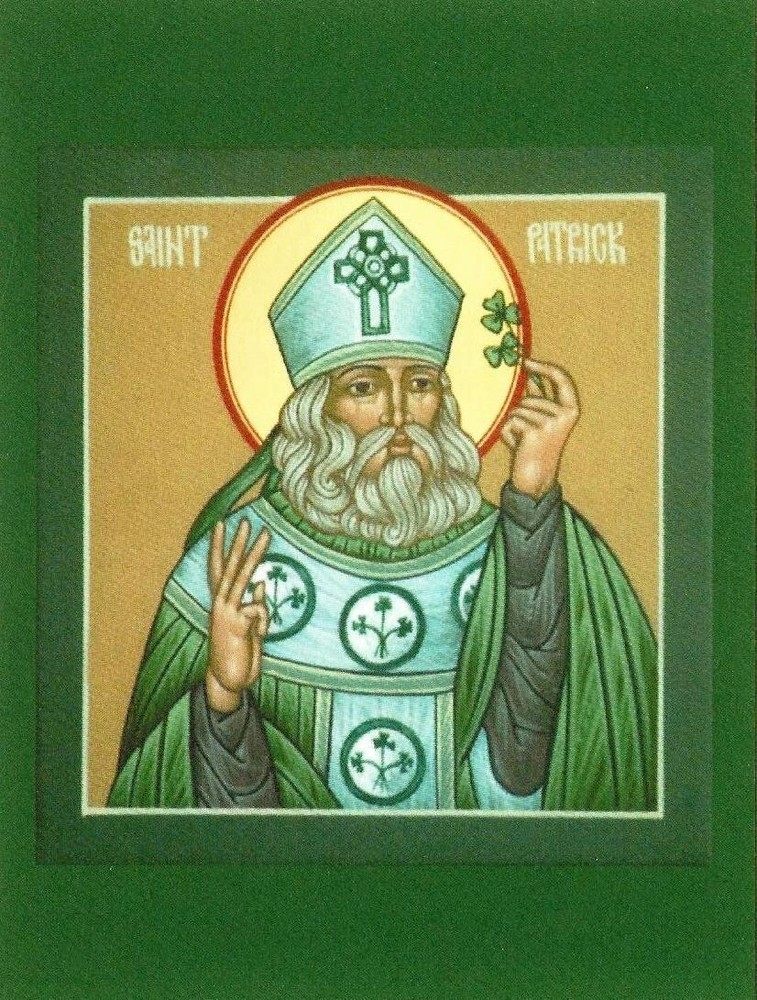 Postcard St. Patrick Devotional Print Prayer Card Icon MINT