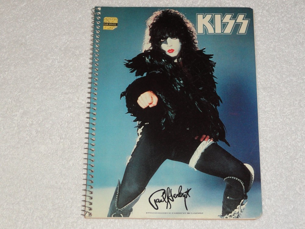 KISS  PAUL STANLEY LOVE GUN ERA NoteBook Ex All 50 Sheets No Order Form