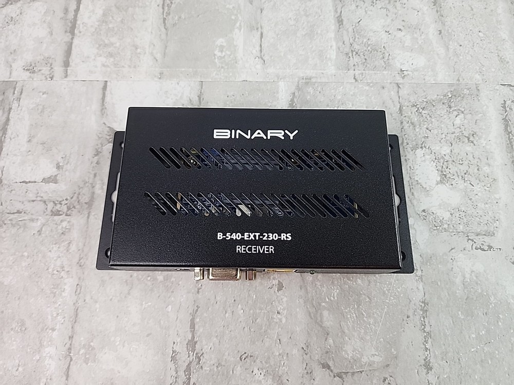Binary B-540-EXT-230-RS 4K HDMI Balun Receiver/Transmitter System *No AC Cord*