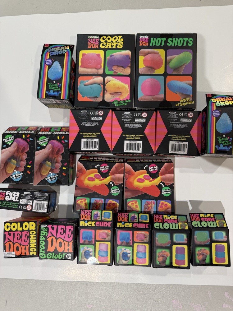 TRENDING!! Mega Needoh Pack - Includes 18 Needohs Never Opened And Authentic