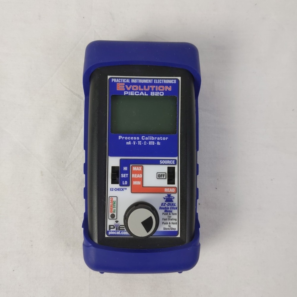 Evolution Piecal 820 Multifunction Process Calibrator EZ-Dial Double Click Menu