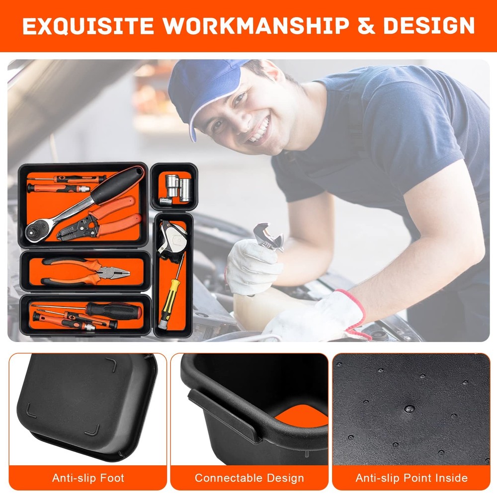 Tool Box Organizer, Tool Drawer Organizer Tray Divider, Toolbox Organization,...