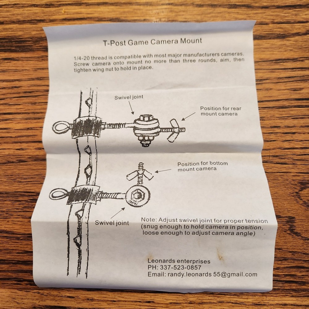 Game Camera T Post Mount