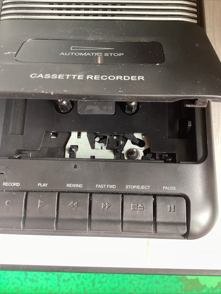 cassette recorder with microphone Untested