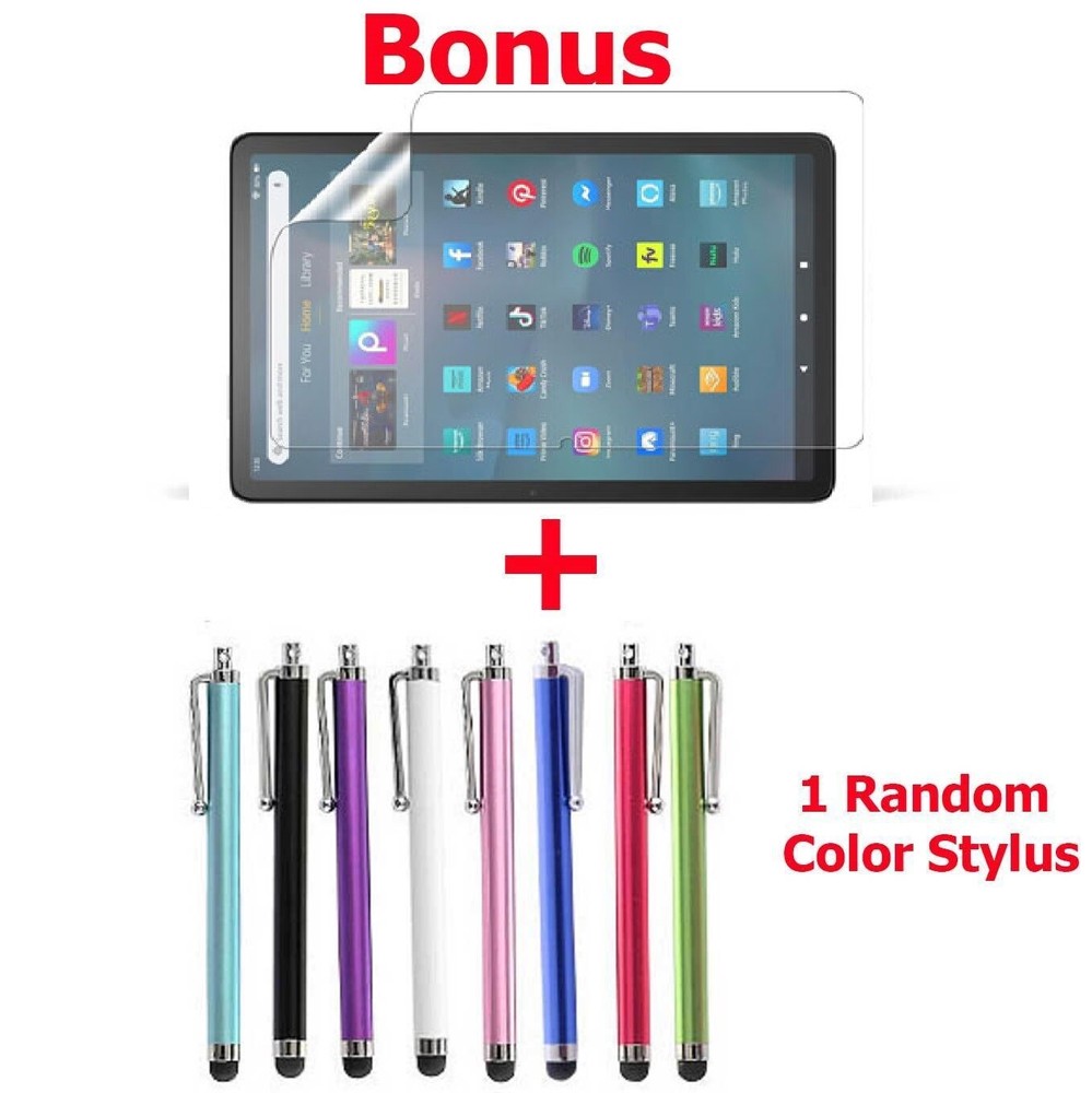For Amazon Fire HD 10 Case (2023 Release, 13th Gen) Stand Cover+Screen Protector