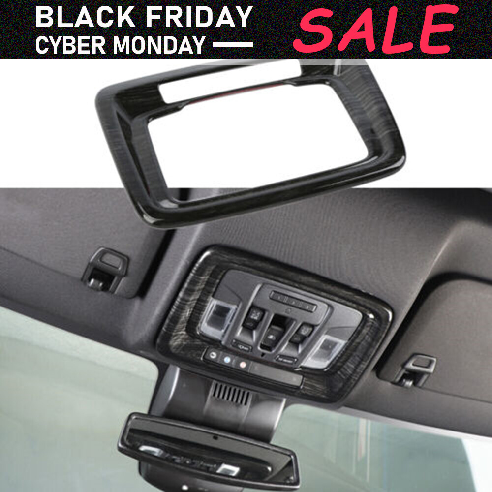 ​Black Wood Headlight Switch Button Panel Cover Trim For Chevy Silverado 2019+