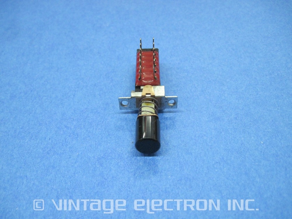 Pushbutton Switch Assy w/Cap: 1X4PDT, 12 Pin, Locking, $9.95/ea