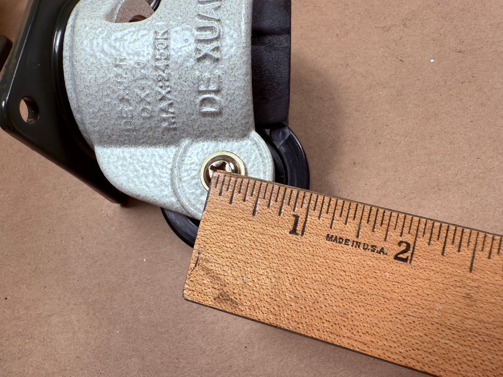 Bolton Tools 4pcs 60F Retractable Leveling Machine 2" Caster Plate 550lbs Nylon