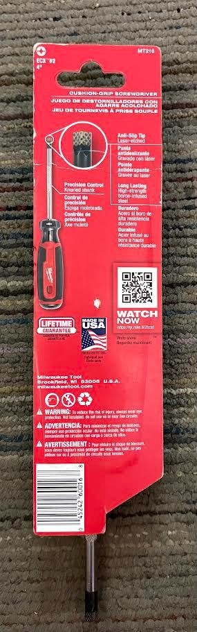 Milwaukee #2 ECX MT216 Screwdriver