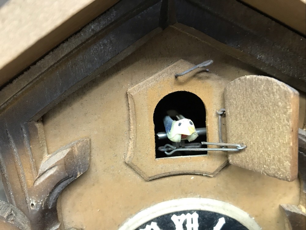 Vintage Wooden German Cuckoo Clock Untested