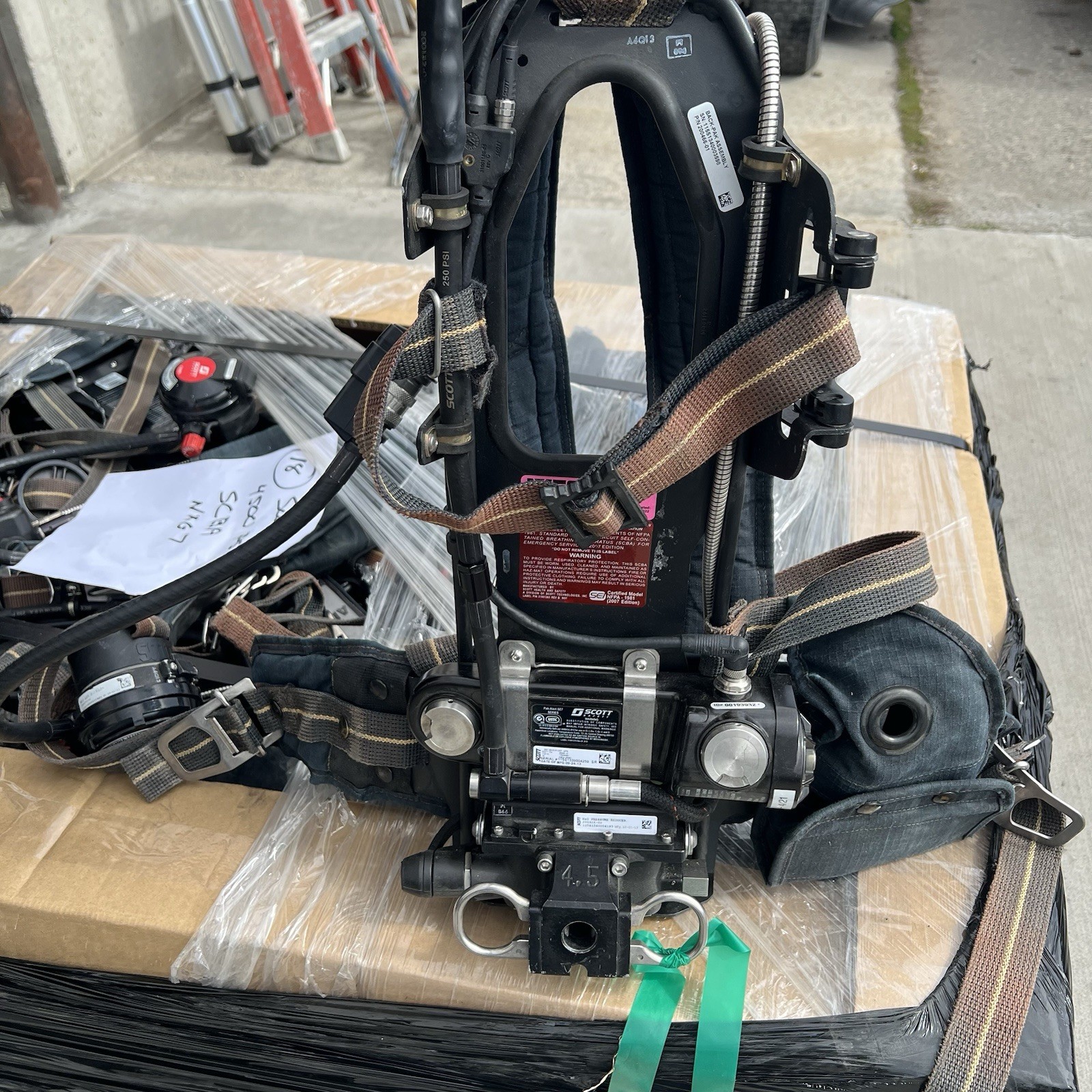 Quantity of 13 Scott NXG7 Pressure-Demand Self Contained Breathing Apparatus