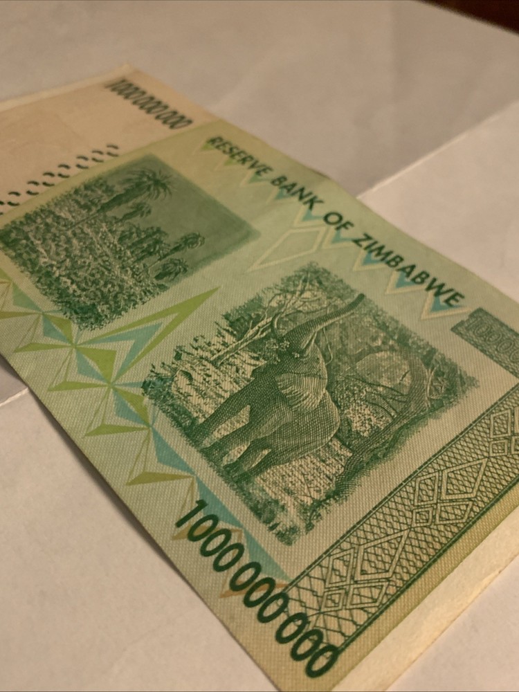 Zimbabwe 1 Billion Dollar Bill (2008 Hyperinflation)
