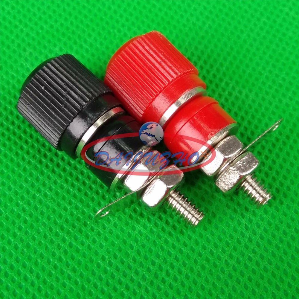 2pcs speaker Audio Cable Binding Posts Insulated Banana Plug