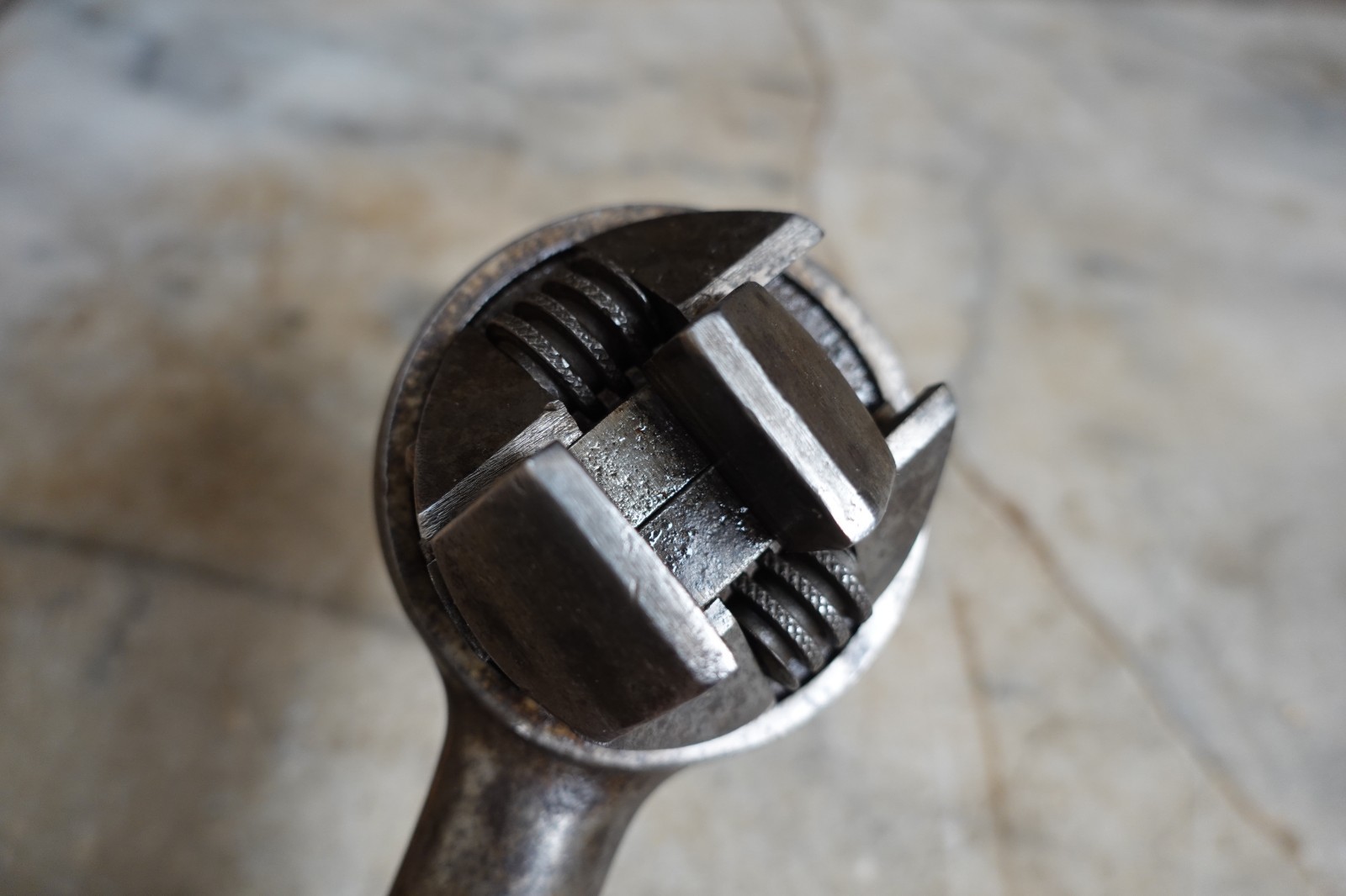 Antique "WIZARD" ADJUSTABLE RATCHET WRENCH PAT MAY 21 1907 Mechanic Railroad