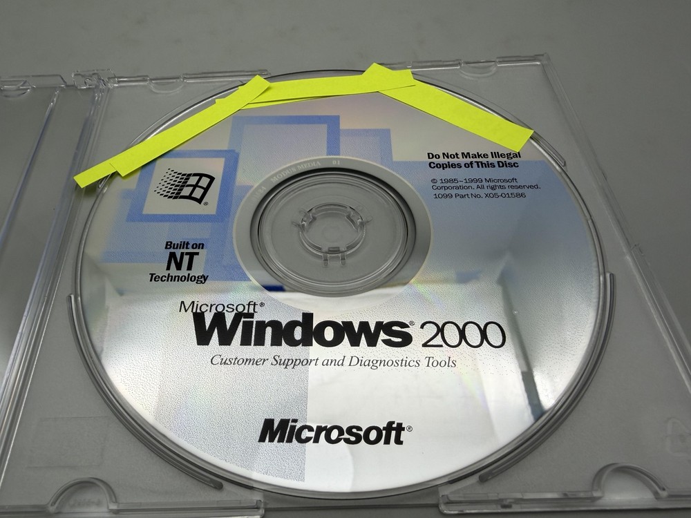 VTG Microsoft Windows 2000 Server 10 CAL & Windows 2000 Support Tools CDs READ