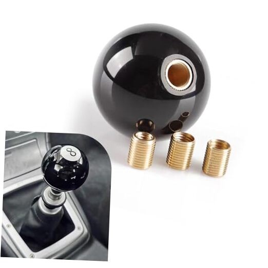 1 PC 8 Ball Shift Knob, Acrylic Gear Billiard Shifter Knobs, Round Shape Pool