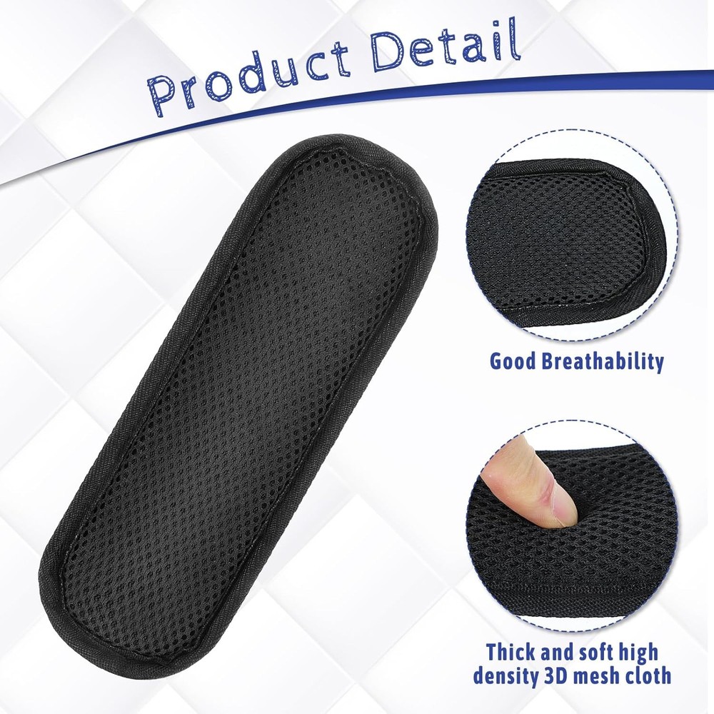 2 Pcs Soft Shoulder Strap Pad, Thick & Breathable Backpack Strap Pads, Removable