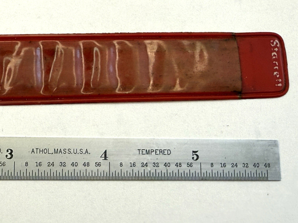 STARRETT # C331 6" TEMPERED RULE MADE USA