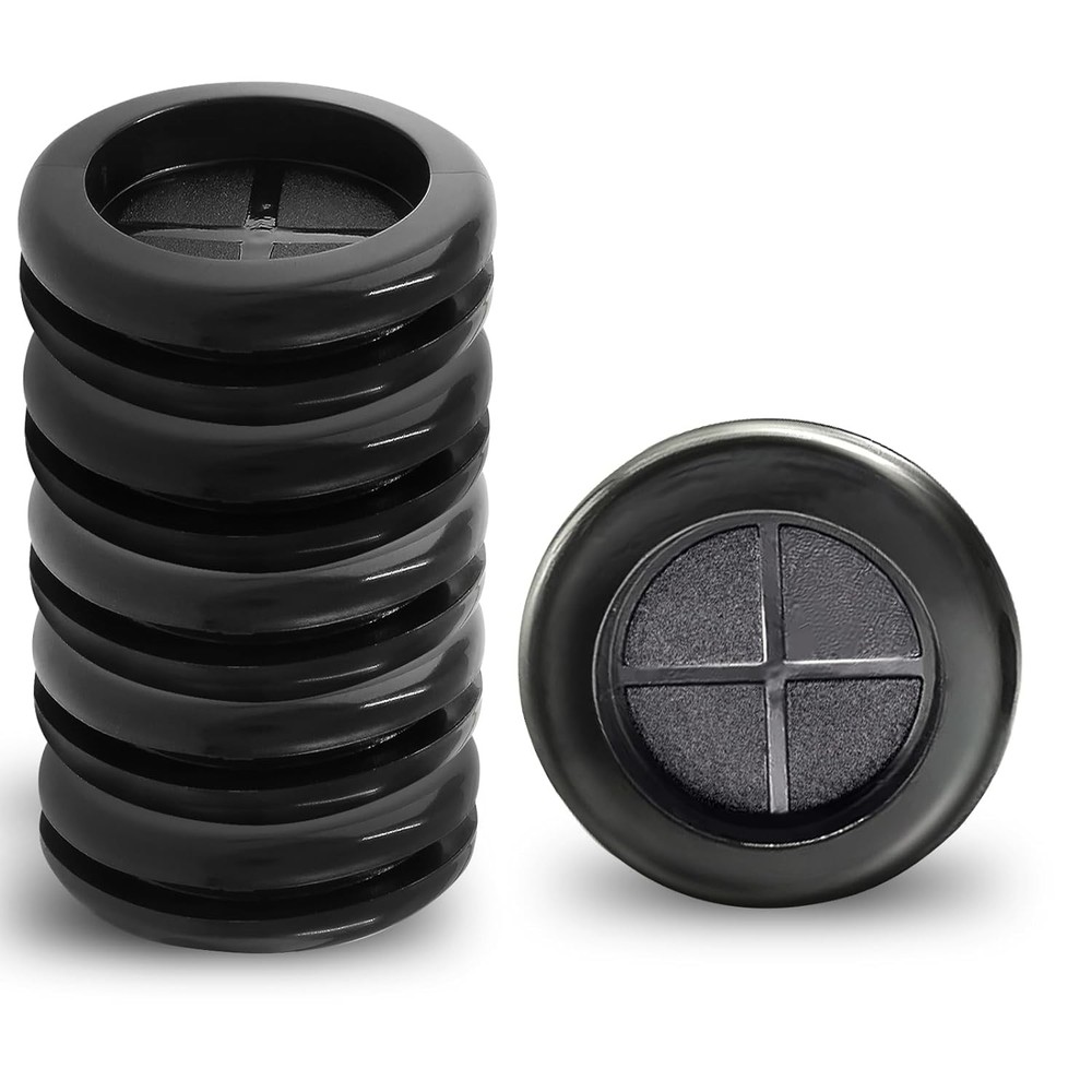 6pcs 2" ID 2-3/8" Drill Hole Rubber Grommets, Firewall Plug