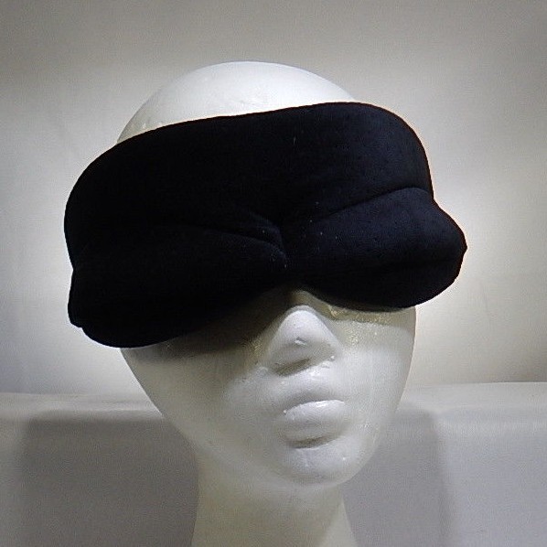 Sleep Mask with Memory Foam Eye Pockets Black TF