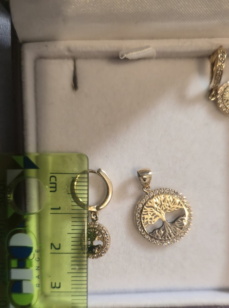 14k Gold Set Life Tree Theme