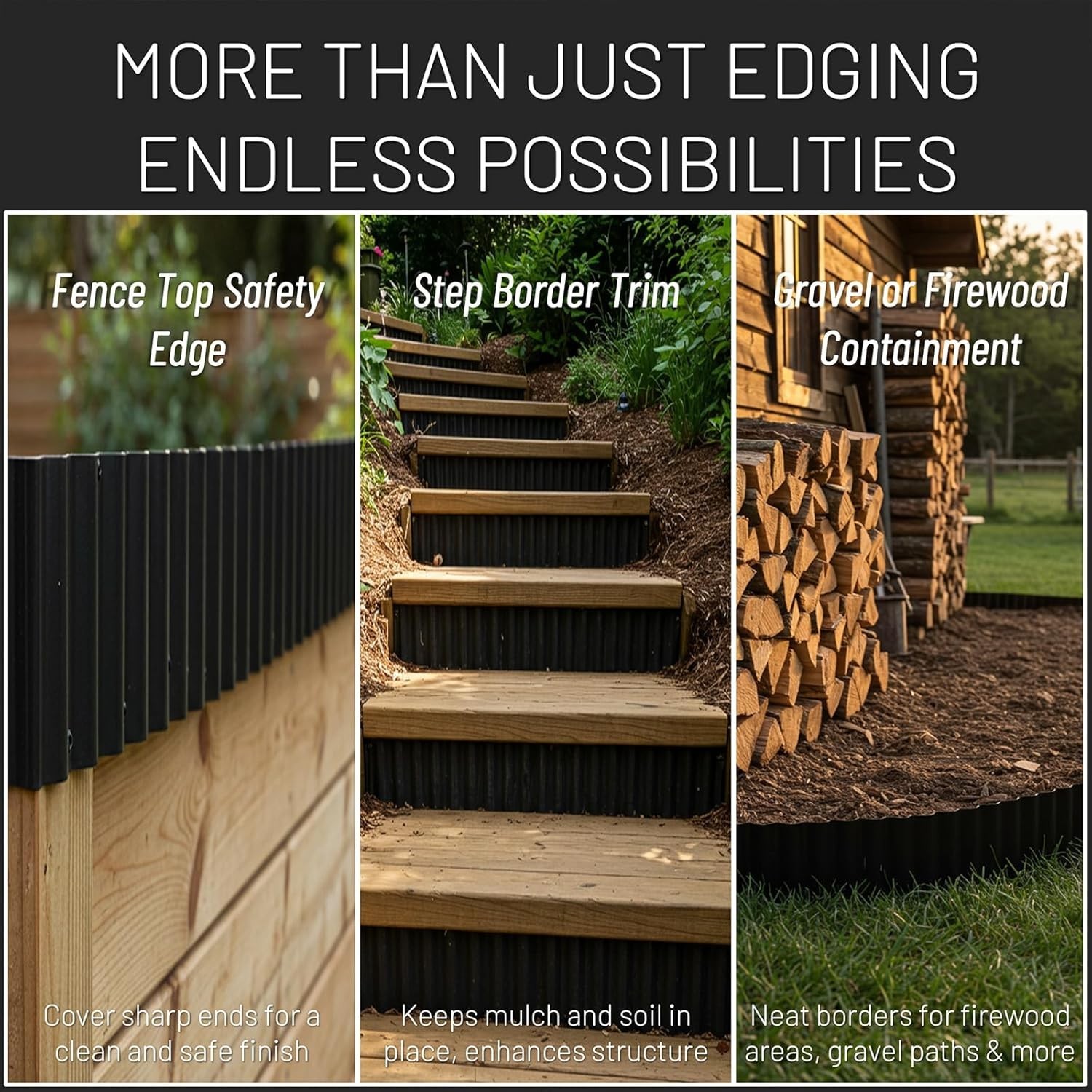 Durable 40FT x 8IN Galvanized Steel Edging for Beautiful Flower Beds & Paths