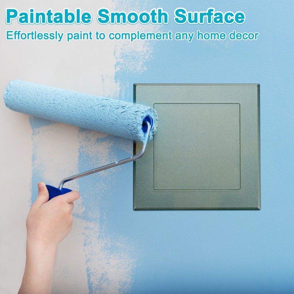 1-Pack Access Panel for Drywall, 5x5" Plastic Removable [Gold Tone, Square]