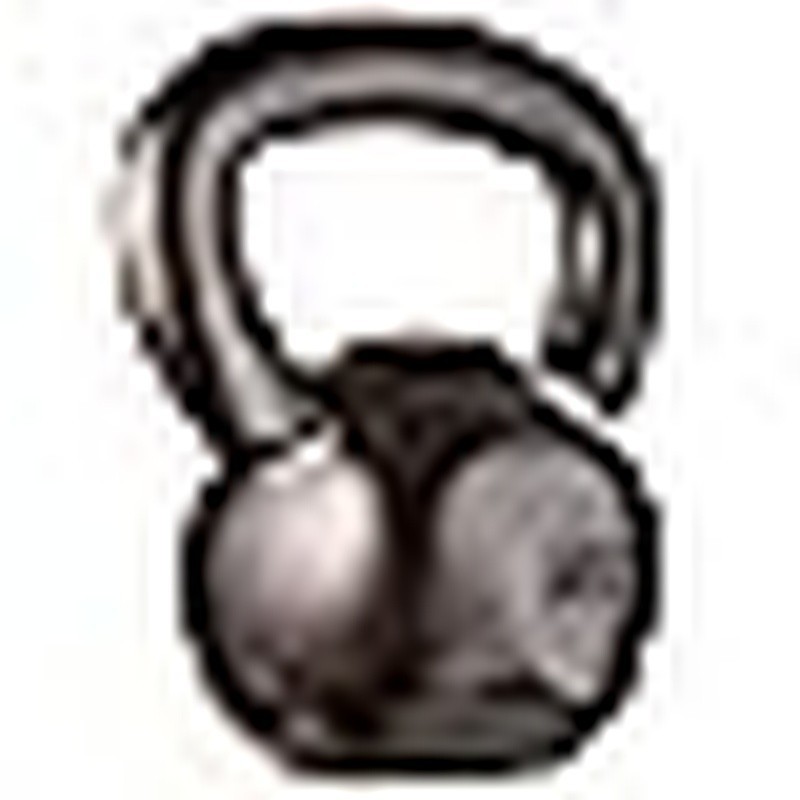 35lb Cast Iron Kettlebell Strength Training Solid Grip Resistance Exercise New