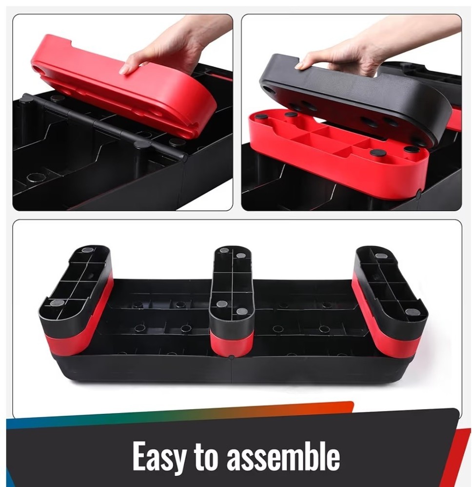 33.5" Aerobic Exercise Folding Step Platform for Home Workout, Configurable 3...