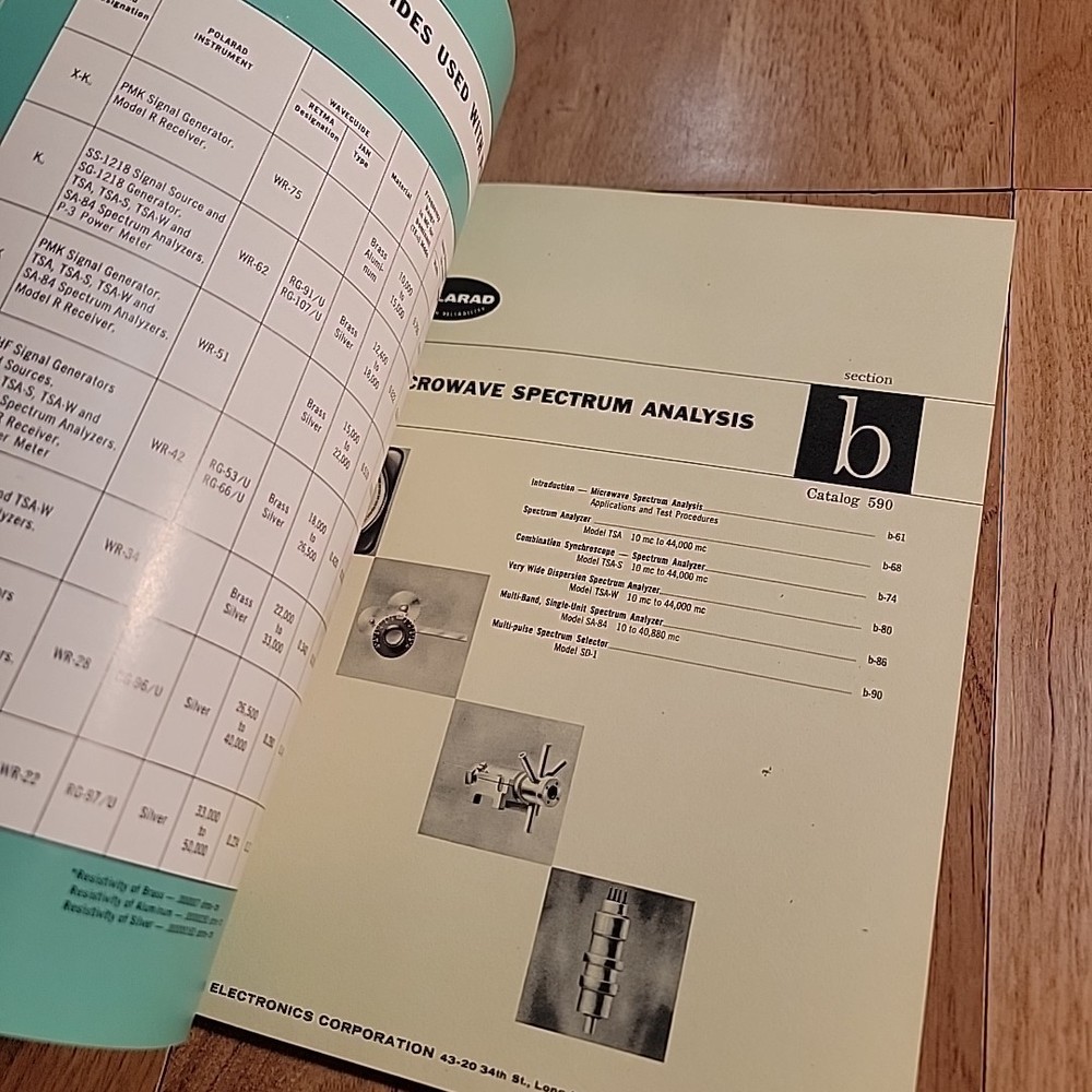 Polarad Microwave Electronics Test Equipment Catalog 1959