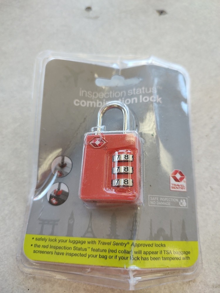 CVS TSA Inspection Status Combination Lock