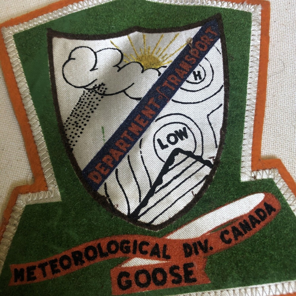 WW2 METEOROLOGICAL DIV. Canada GOOSE FLIGHT JACKET PATCH WWII
