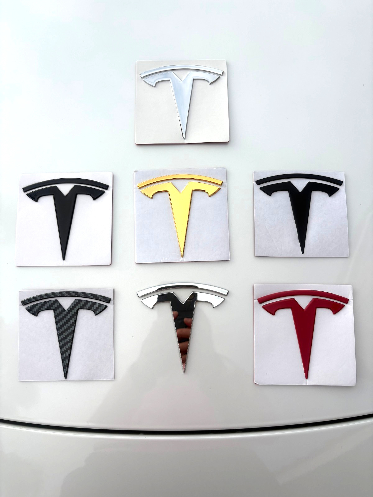 NEW TESLA MODEL 3  FRONT GRILLE HOOD REAR TRUNK NAMEPLATE LOGO BADGE T EMBLEM