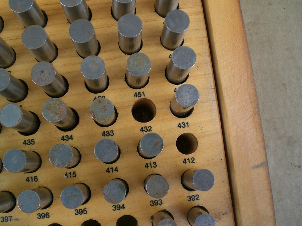 Meyer M-2 Plus Pin gage set .251 - .500 incomplete