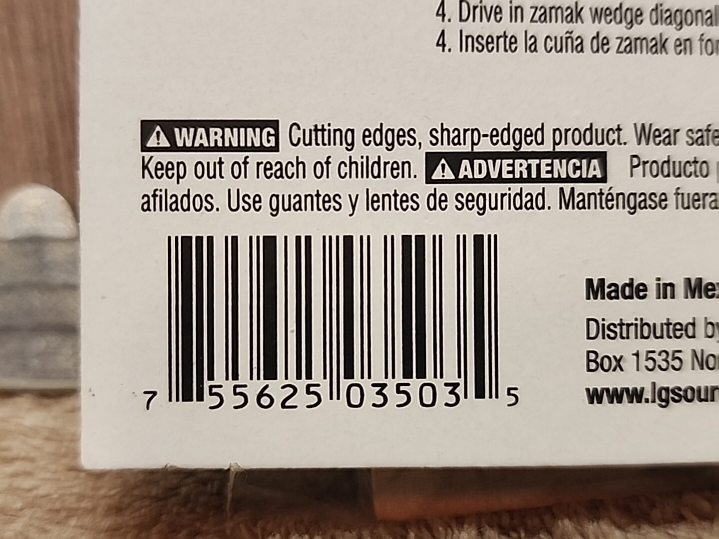 Lot of 6: TRUPER 6 to 16 lb Sledge Hammer Handle Wedges, w/ 2 Zamak #607336