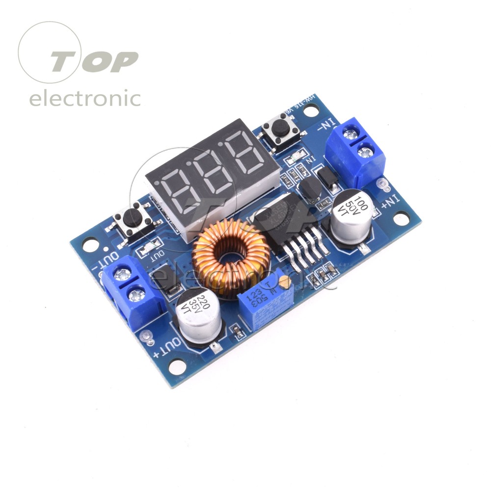 5A Adjustable Power CC/CV Step-down Charge LED Driver With red Voltmeter M13