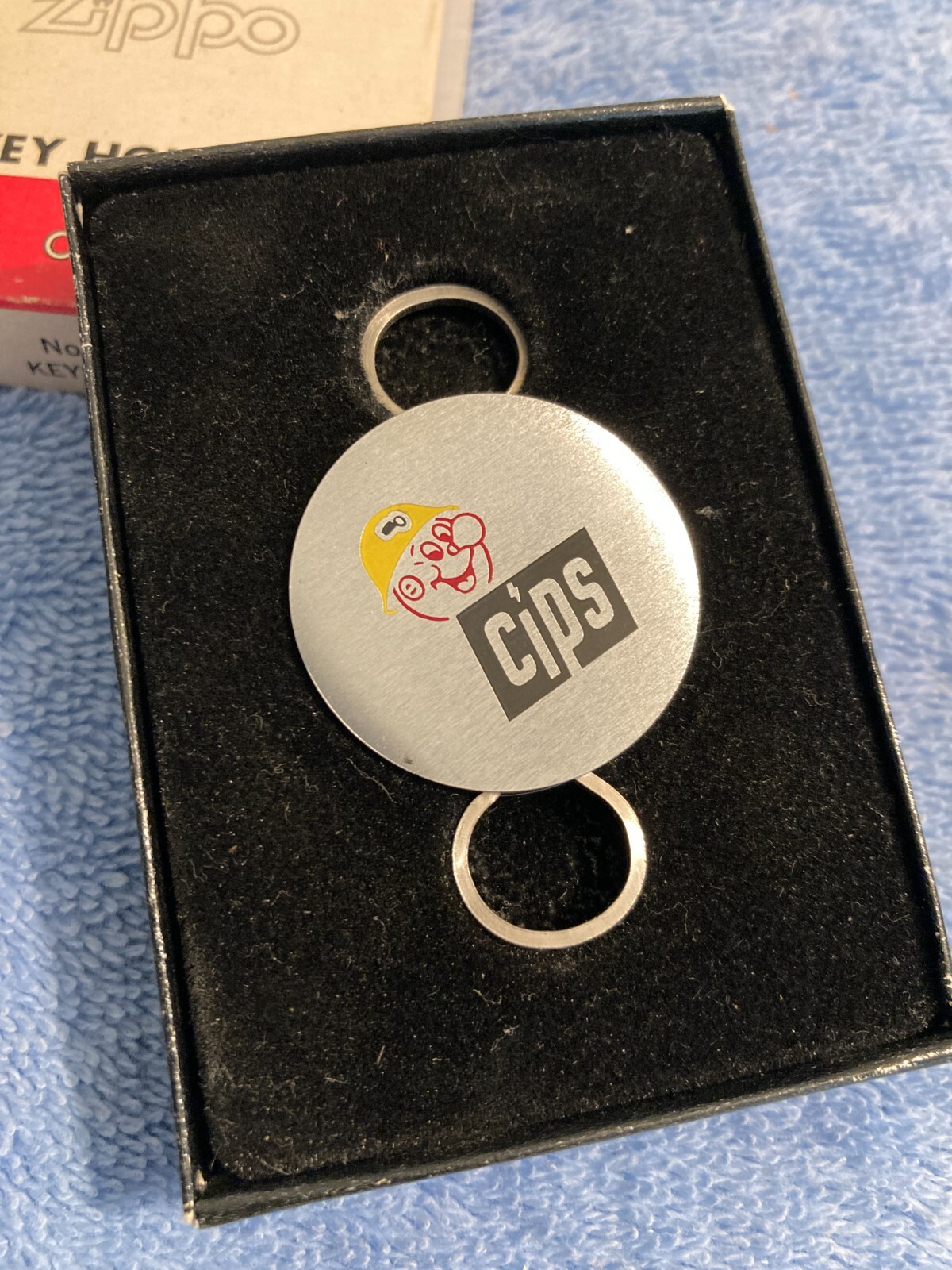 VINTAGE ZIPPO REDDY KILOWATT CIPS KEY CHAIN WITH BOX