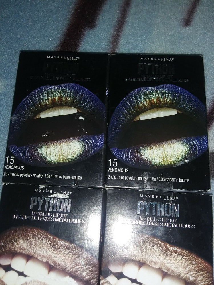 Maybelline Python Metallic Lip Kit Mixed Lot 1 (4 Pack)