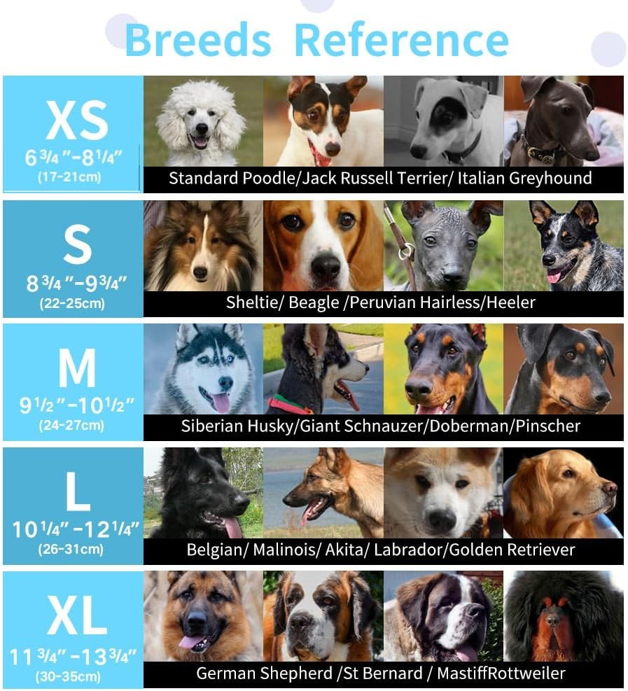 Dog Muzzle Soft Mesh Covered Muzzles Small Medium Large & X-Large Dogs Muzzle W/