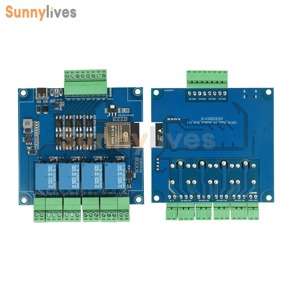 4/8-Channel ESP32 RS485 Modbus WIFI Bluetooth Relay Optocoupler Isolation Module