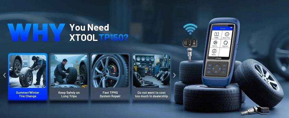 XTOOL TP150 TPMS Programming Tool Kit Universal TPMS Relearn/Reset/Activate