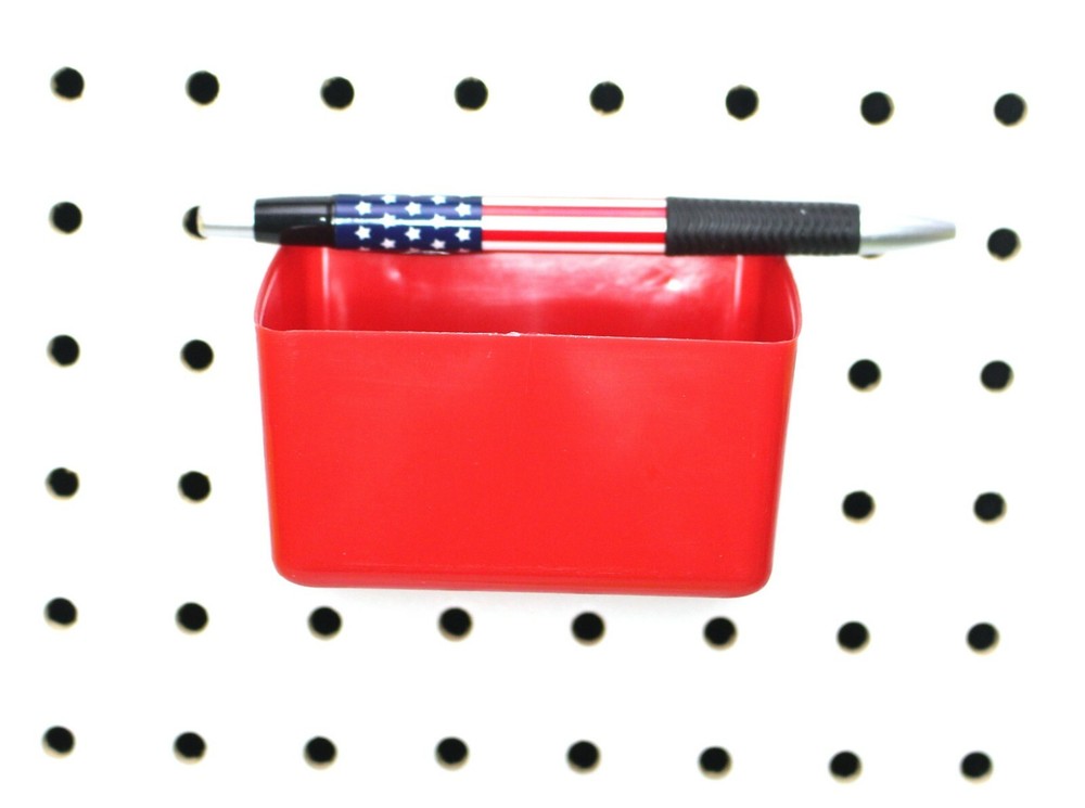 Small Plastic Red Pegboard Storage/Part Bins, Multi-Pack Pricing JSP Brand