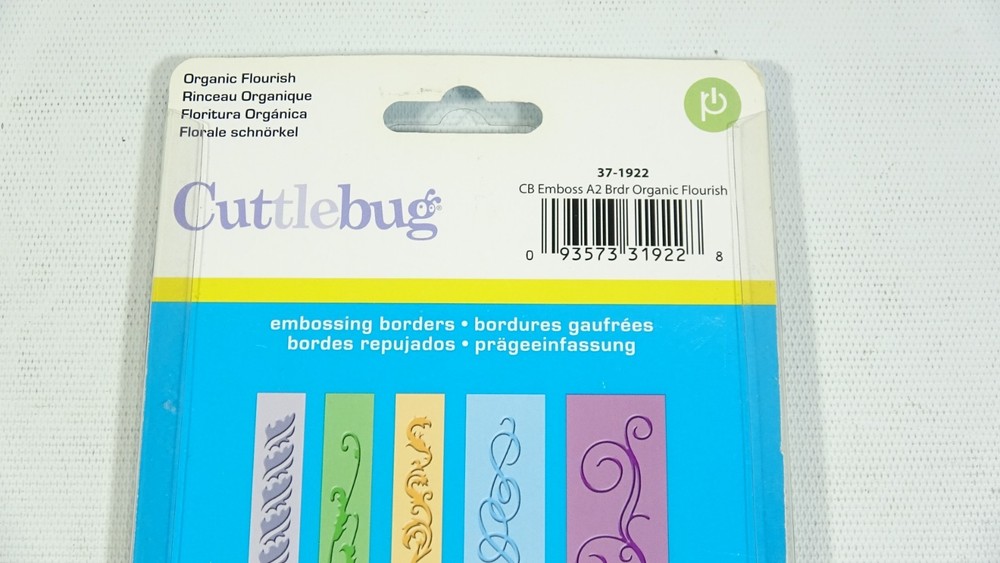 2009 Cuttlebug Embossing Borders Organic Flourish 37-1922