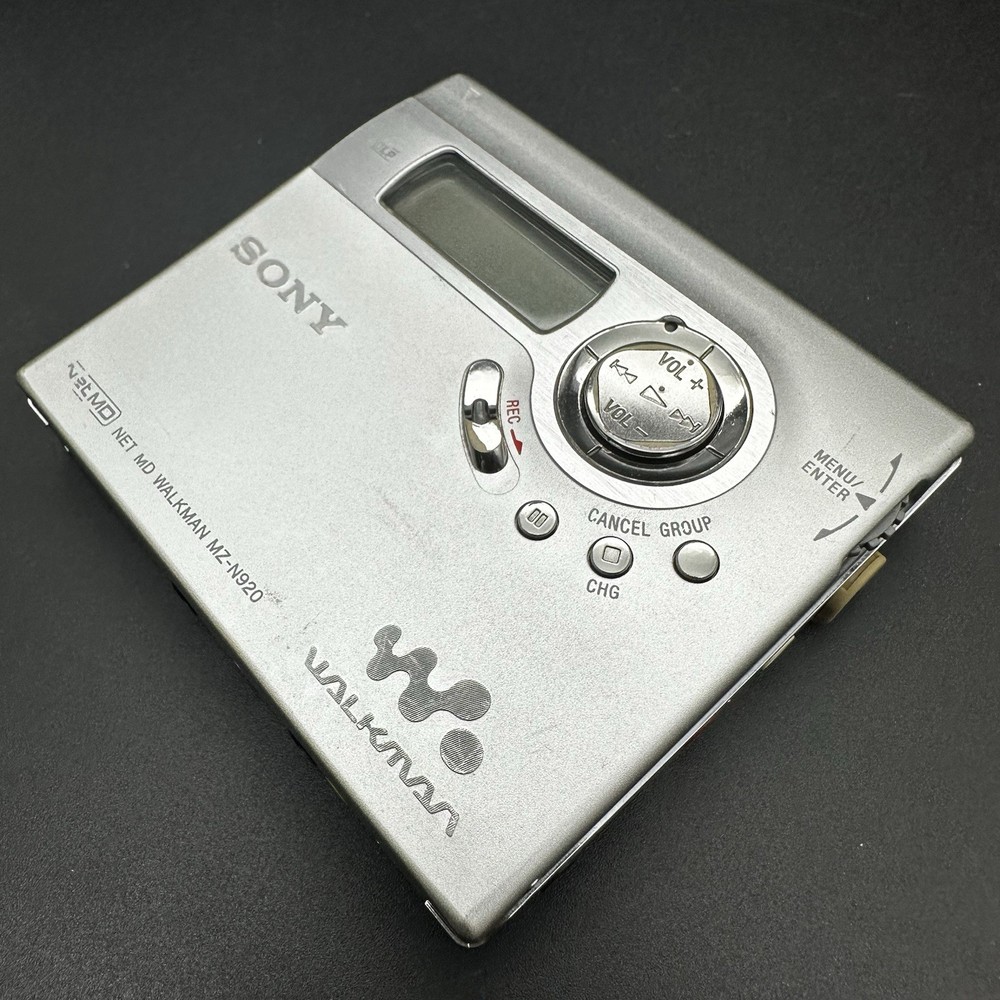 SONY MZ-N920 NET MD WALKMAN Silver Tested Working