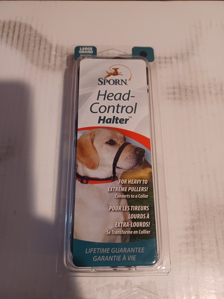 Sporn Head Control Halter Tough Pulling Dog Collar Training - LARGE