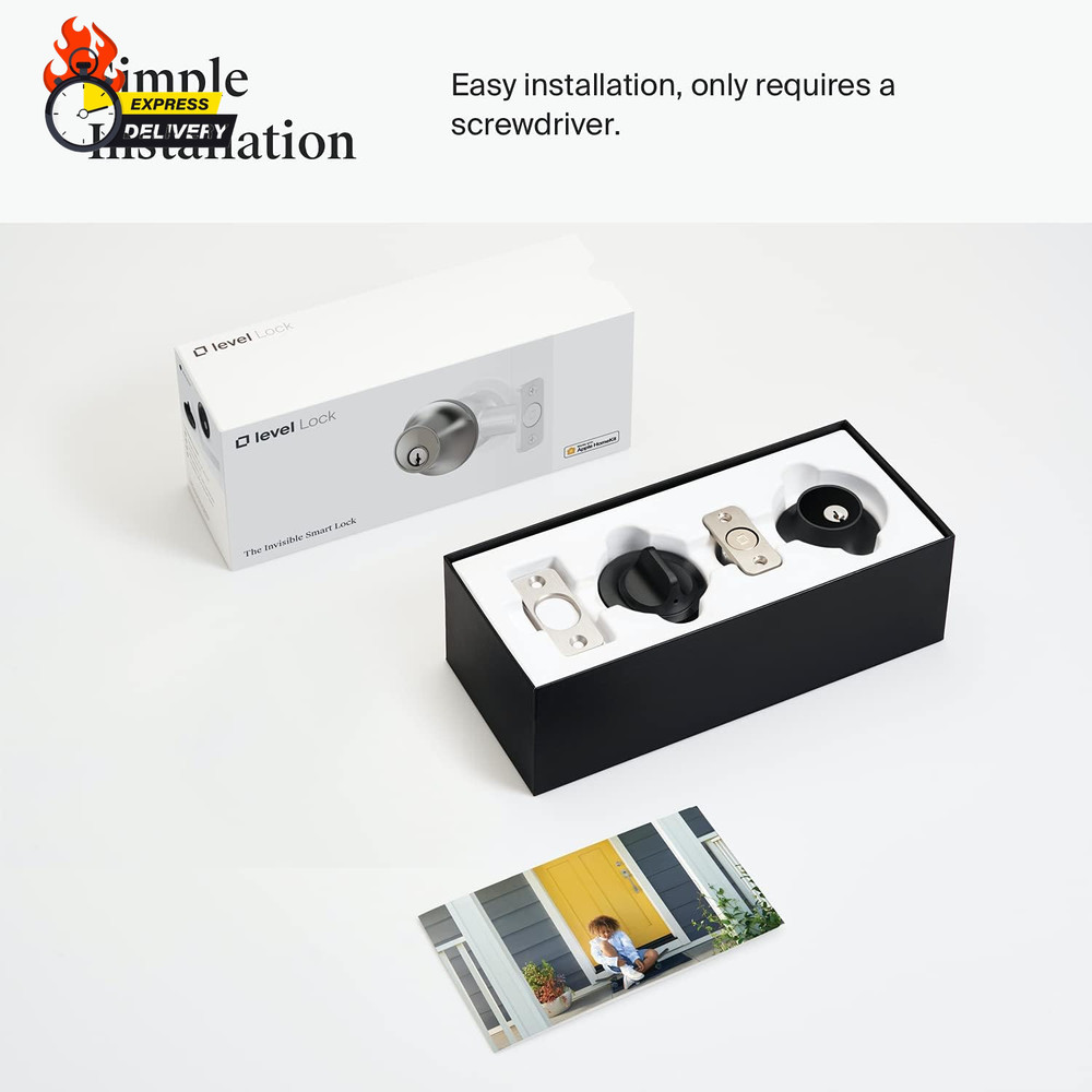 Home Inc Lock Smart Lock, Keyless Entry, Smartphone Access, Bluetooth Enabled,