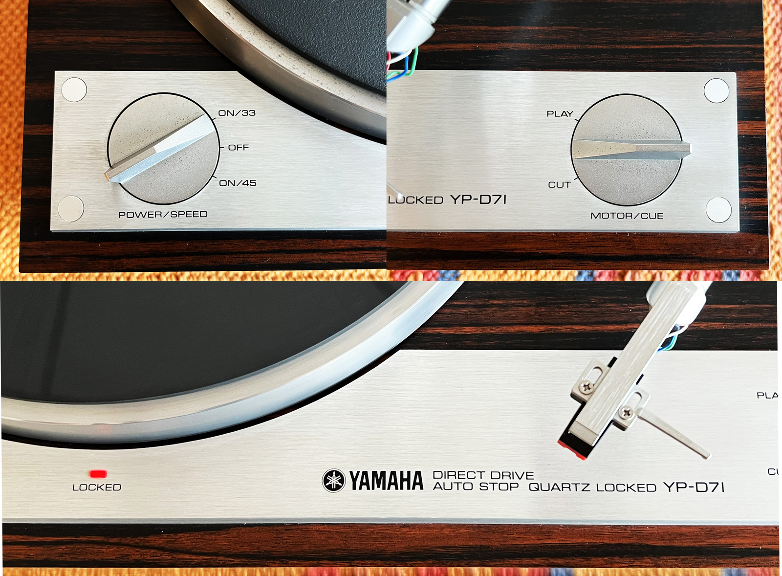 Yamaha YP-D71 Direct Drive Record Player Turntable Confirmed Excellent Operation