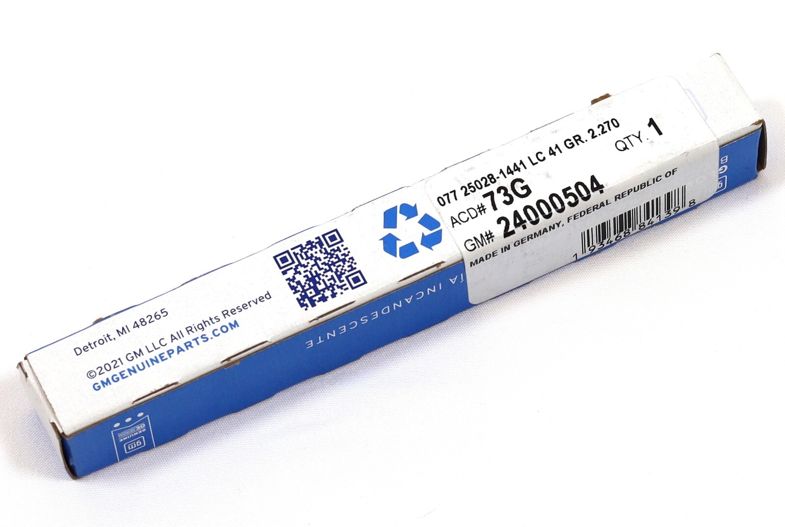 Set of 6 GM Glow Plug 24000504 / 73G for 2021-2024 3.0L Duramax LM2 Diesel OEM