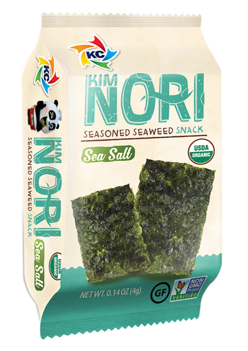 Organic Kimnori Seasoned Roasted Seaweed Snacks - 24 Pack Kim Nori Sea-Salt