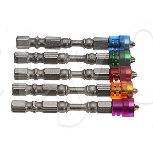 5 x Magnetic Screwdriver Bits Suitable For Plasterboard Screws Locating